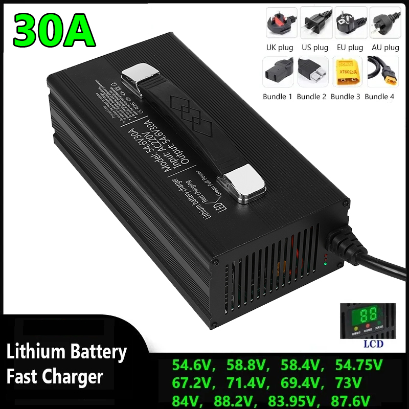 84V 20A Smart Charger - 48V 60V 72V 30A Intelligentie Lithium