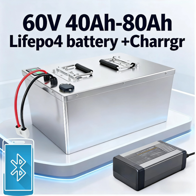 60V 50Ah Electric Scooter Battery - 60V LiFePO4-batterij 40Ah 50Ah 60Ah 70Ah