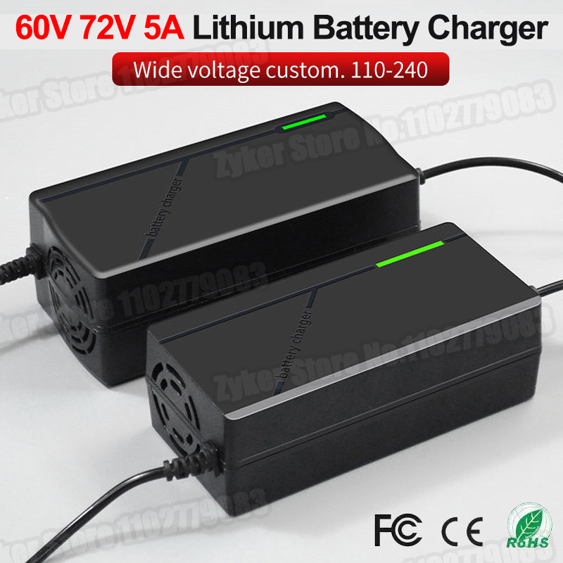 84V 20A Smart Charger - 60V 72V 5A Lithiumbatterijlader 67,2V 84V