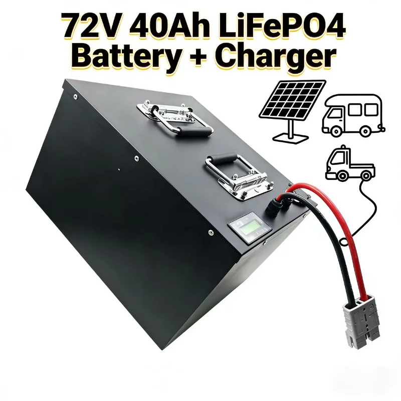 72V 40Ah Lifepo4 Battery Pack - 24S 72V 40Ah LiFePO4-accu met BMS