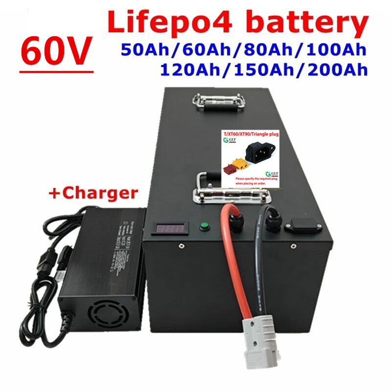 60V 50Ah Electric Scooter Battery - 60V 50Ah 100Ah LiFePO4-batterijpakket met ingebouwde