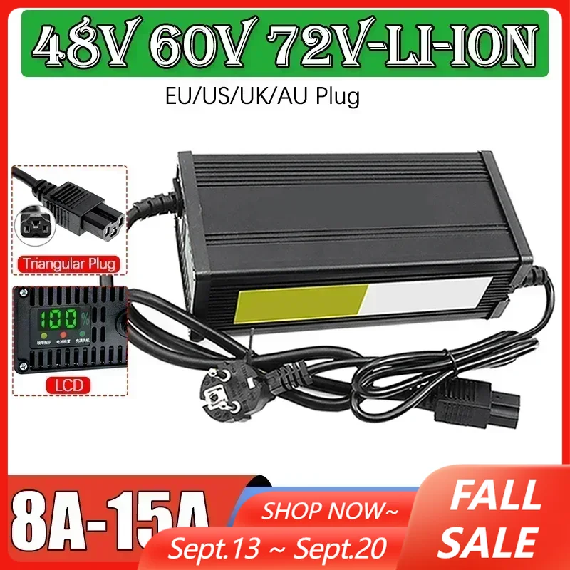 72V 15A Fast Charger - 48V 60V 72V Elektrische Voertuig Lithium