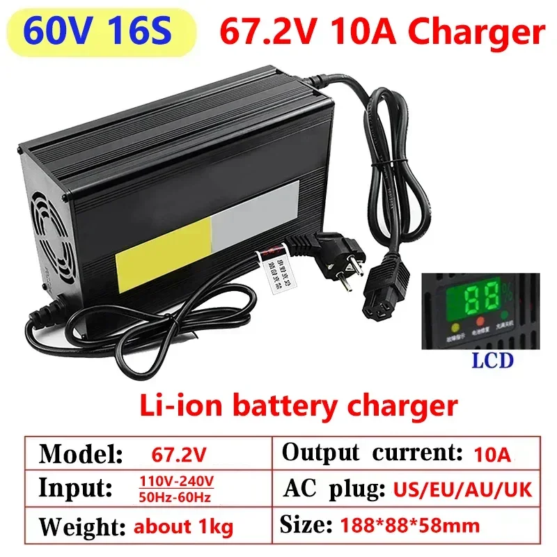 10a 48V 60V 72V Lithium Batter - 84V 20A Smart Charger recensie en prijs