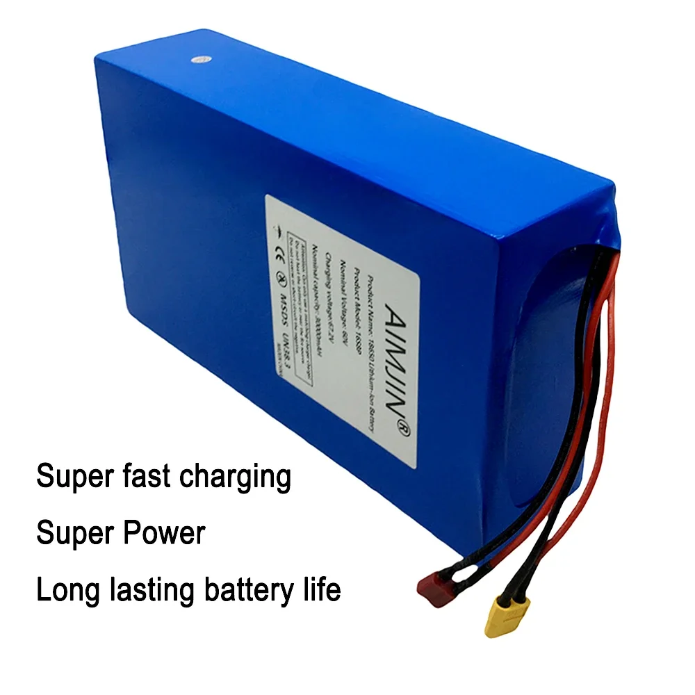16S8p 1000-3000W Gloednieuwe L - 60V 50Ah Electric Scooter Battery recensie en prijs