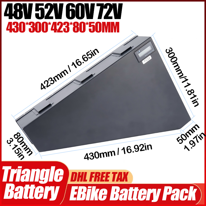60V 72V 3000W Driehoekige Elek - 72V 50Ah 21700 Lithium Battery recensie en prijs