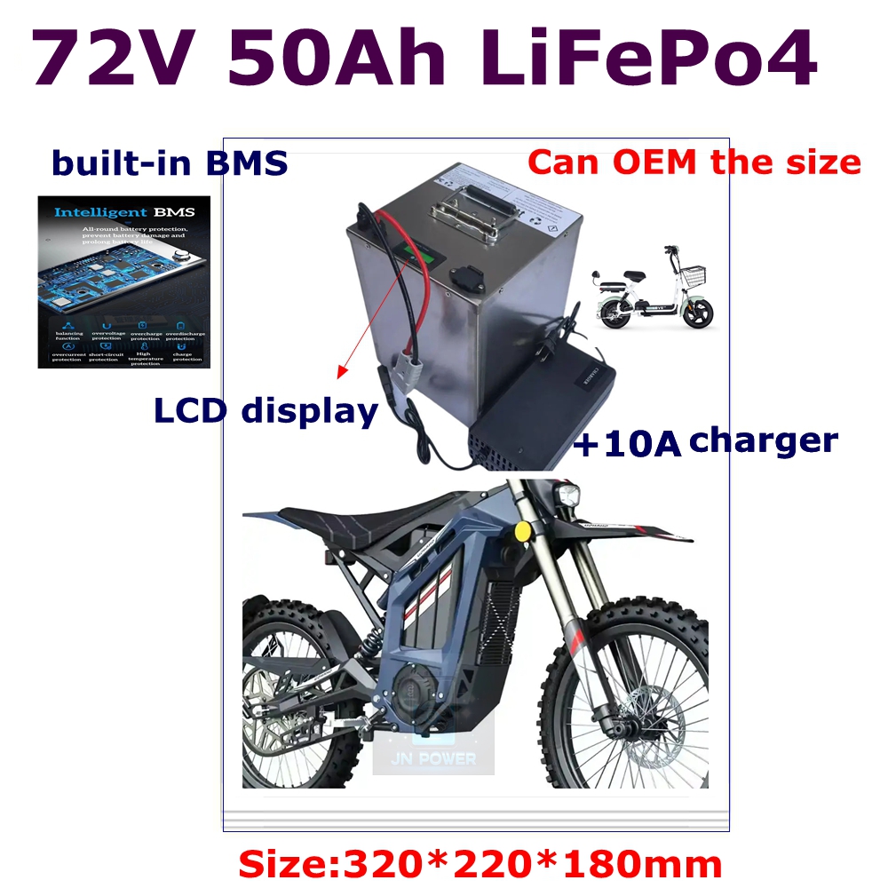 JN-24S 72V 50Ah lifepo4 lithiu - 72V 40Ah Lifepo4 Battery Pack recensie en prijs