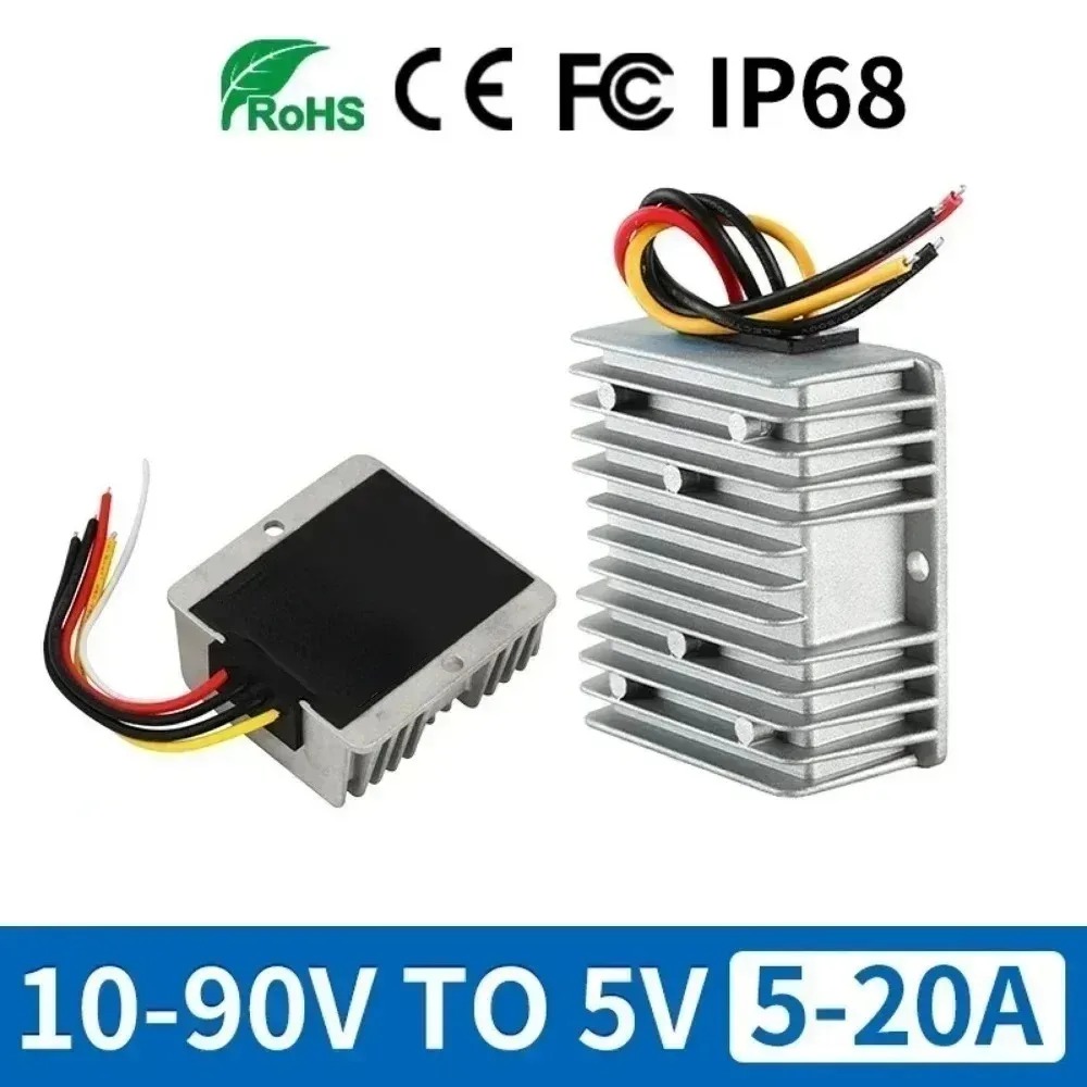 DC 10-90V naar 5V Converter 5  - 72V 15A Fast Charger recensie en prijs