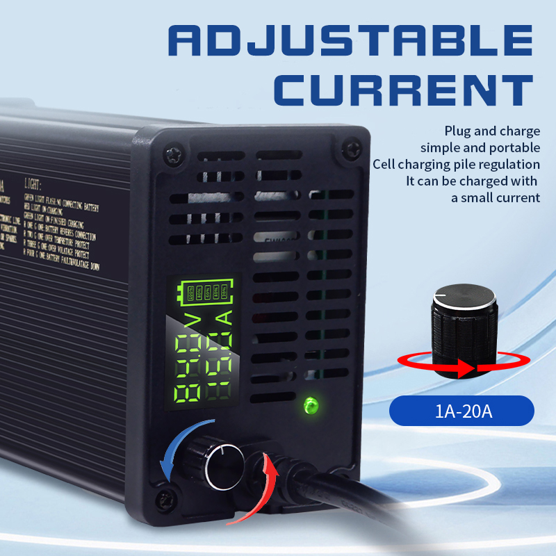 72V verstelbare lithiumbatteri - 72V 15A Fast Charger recensie en prijs