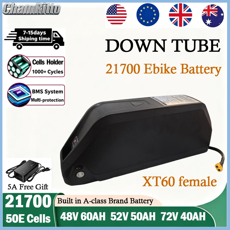 48V 52V 25Ah 30Ah 40Ah 50Ah 60 - 72V 50Ah 21700 Lithium Battery recensie en prijs