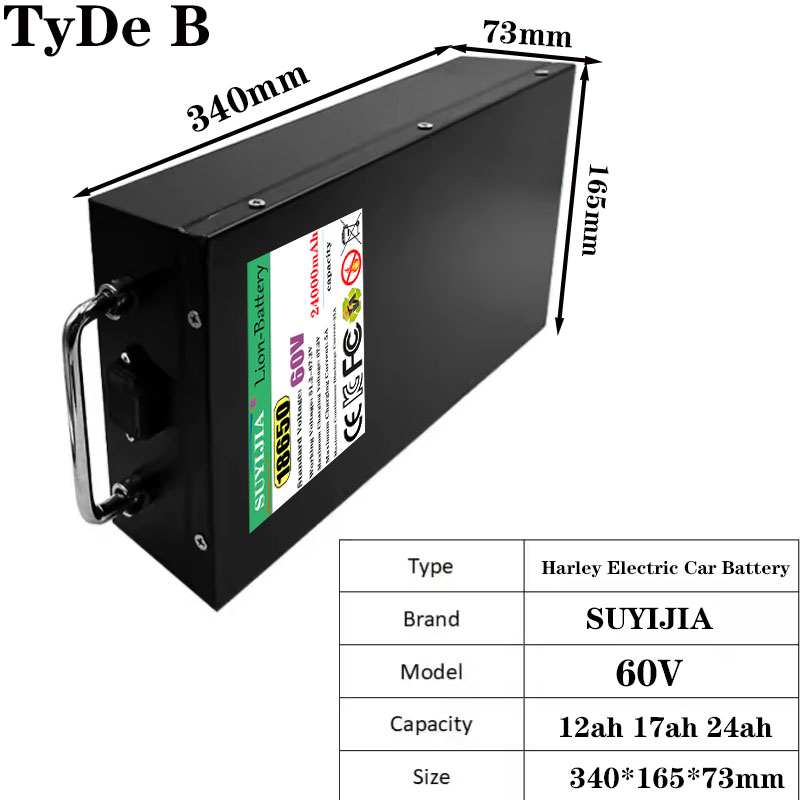 HarleyBatteryCitycocoElectricB - 60V 50Ah Electric Scooter Battery recensie en prijs