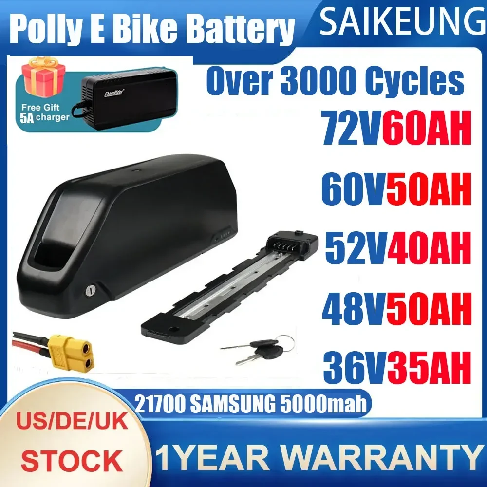 Elektrische fietsbatterij Down - 72V 50Ah 21700 Lithium Battery recensie en prijs