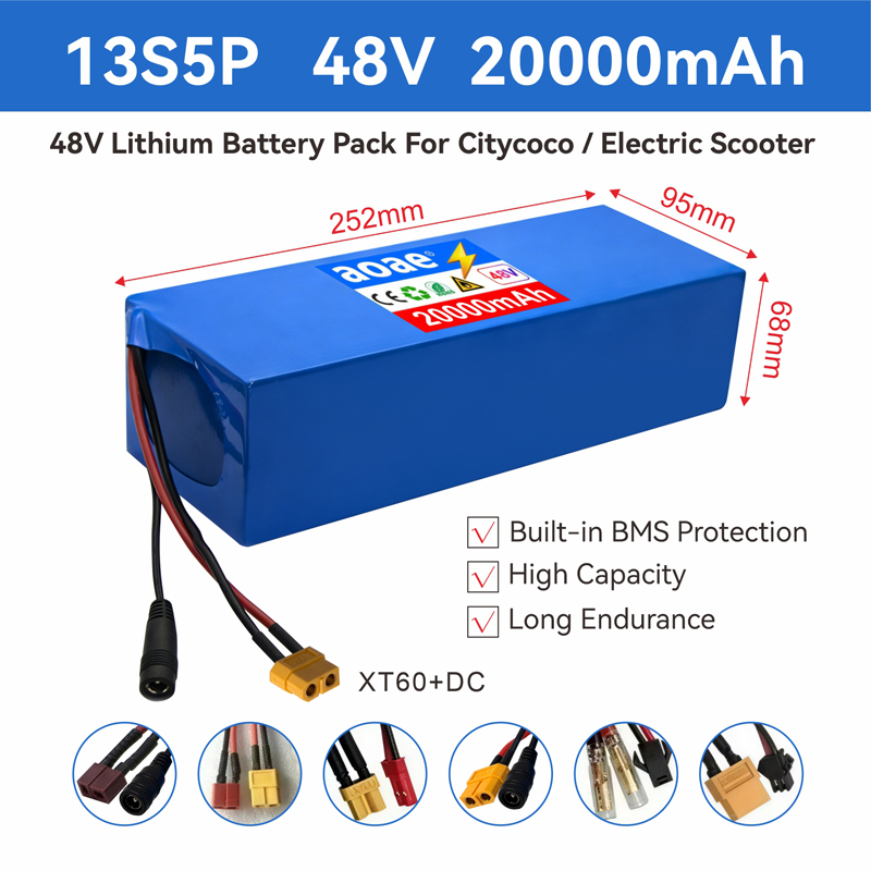 48V elektrische scooterbatteri - 60V 50Ah Electric Scooter Battery recensie en prijs