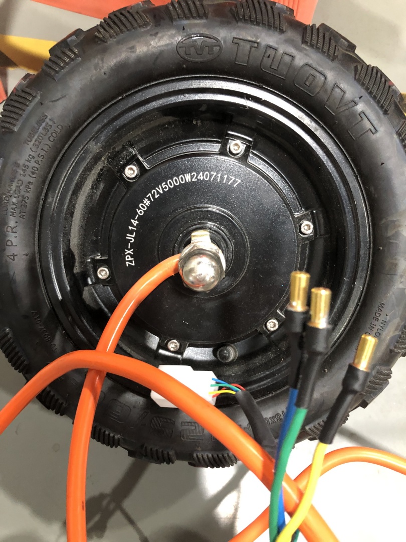 4000W 5000W 7500W 60MM oranje  - 13 Inch 72V 5000W Brushless Motor recensie en prijs